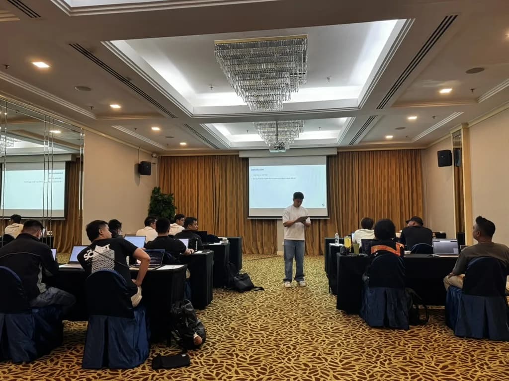 Participants at a Sozcode Data & AI with Python for Beginners course