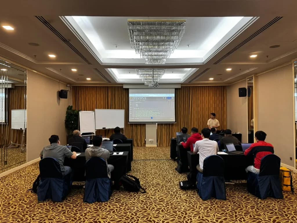 Participants at a Sozcode Automate Excel with Python for Beginners course